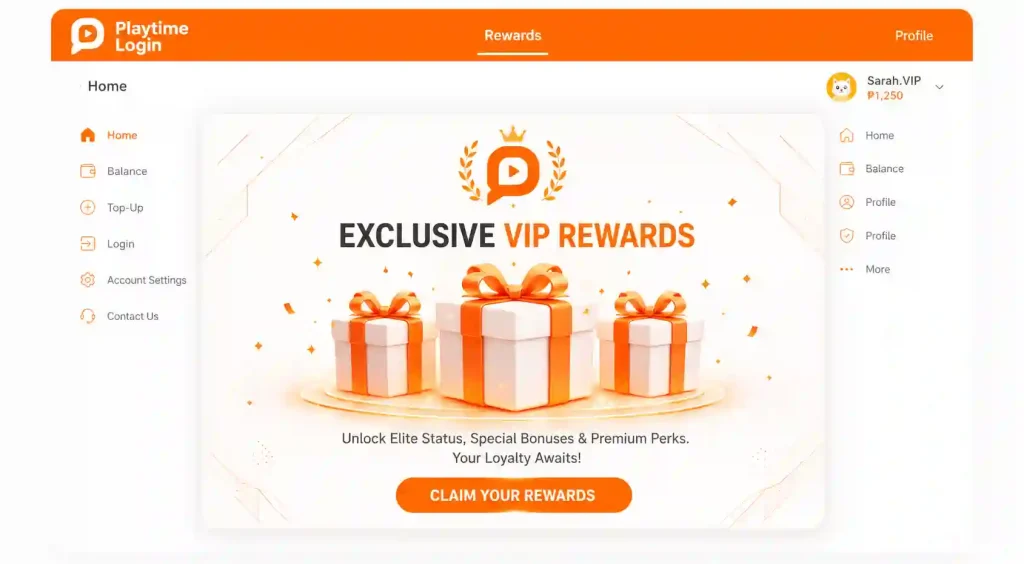 compressed_Exclusive VIP rewards dashboard interface compressed_Exclusive VIP rewards dashboard interface