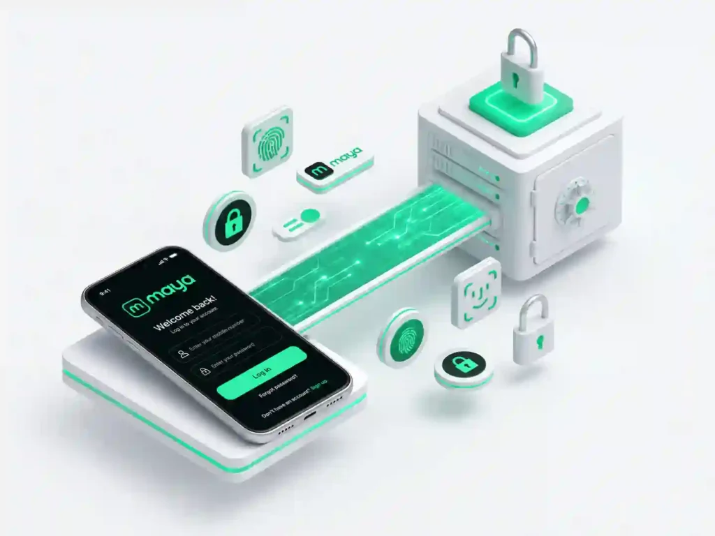 compressed_Futuristic fintech security system compressed_Futuristic fintech security system