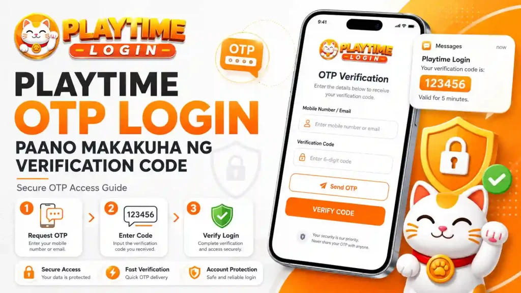 compressed_OTP login guide with Playtime mascot