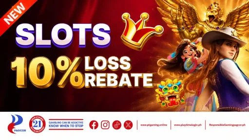 Slots promotion with golden accents