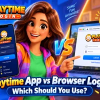 playtime app vs browser login