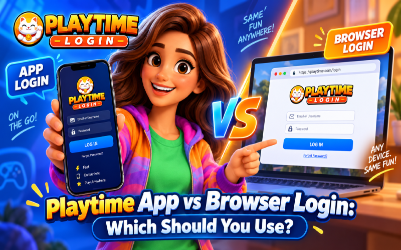 playtime app vs browser login